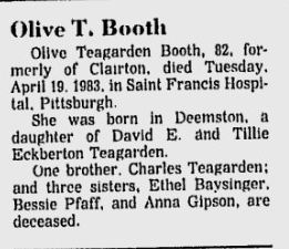 Olive T. Booth